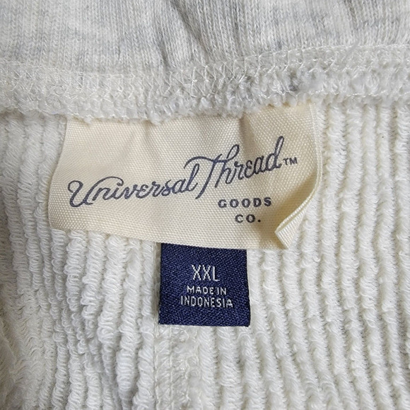 Universal Thread Mid-Rise Rib-Knit Tapered Jogger Pants Gray Women's Size XXL - Picture 7 of 8